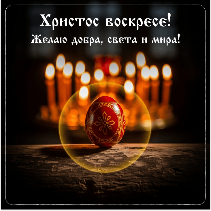 Открытка с яйцами